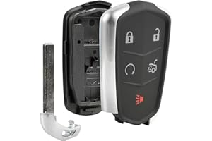 USAREMOTE Key Fob Keyless Entry Smart Remote Shell Case & Pad fits Cadillac ATS, CT6, CTS, SRX, XT5, XTS