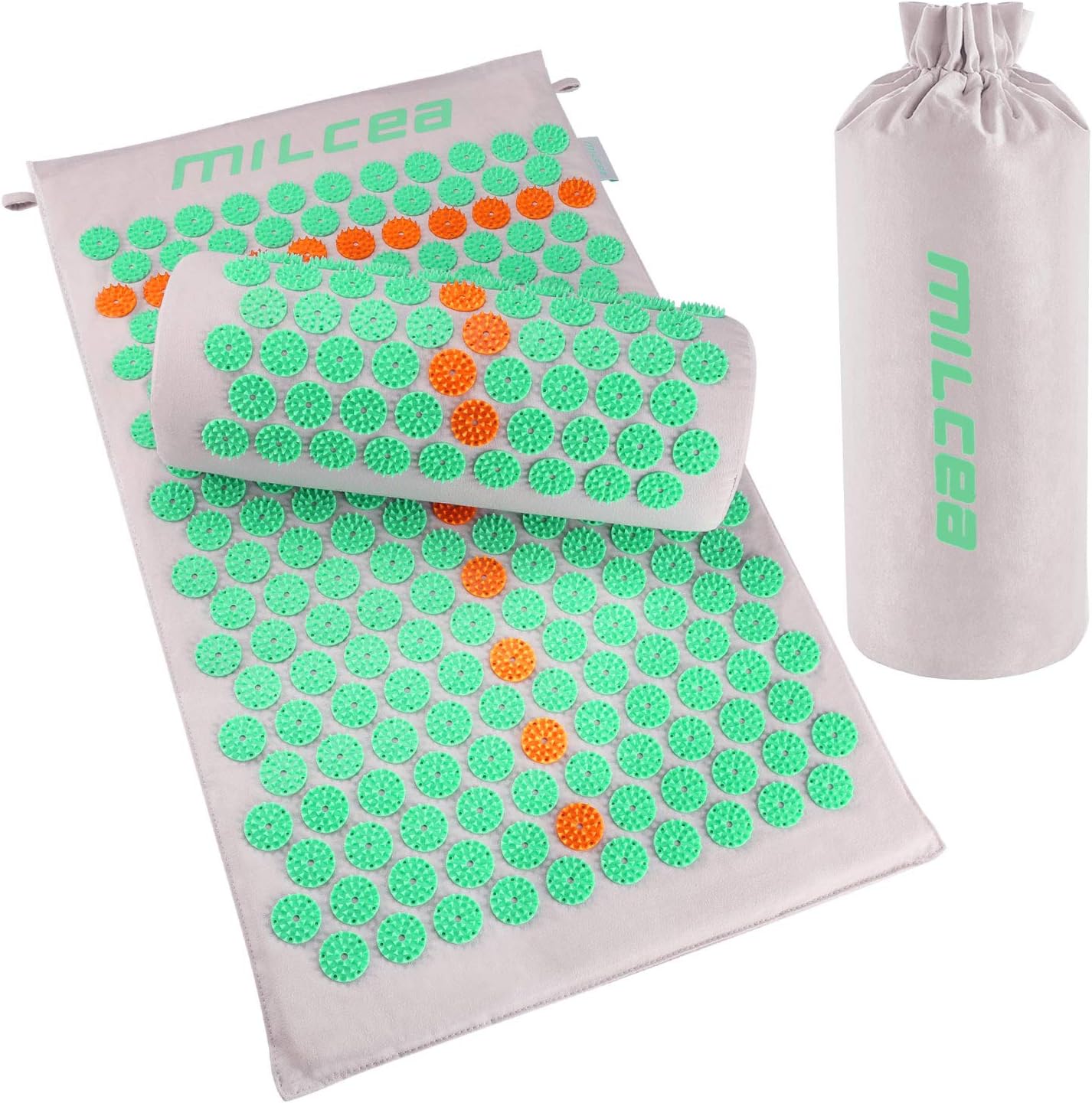 MILcea Acupuncture Mat and Pillow Set Wellness Therapy Yoga Mat Massage