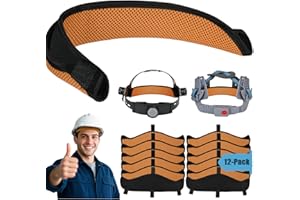 IBICBOC Hard Hat Sweat Bands 4Pcs, Innovative 3-Layer Fabric Sweatbands for Hard Hats Washable, Reusable Cotton Hard Hat Liner for Softness and Comfort,Sponge Hardhat Sweatband for Welding Helmet (Blue)