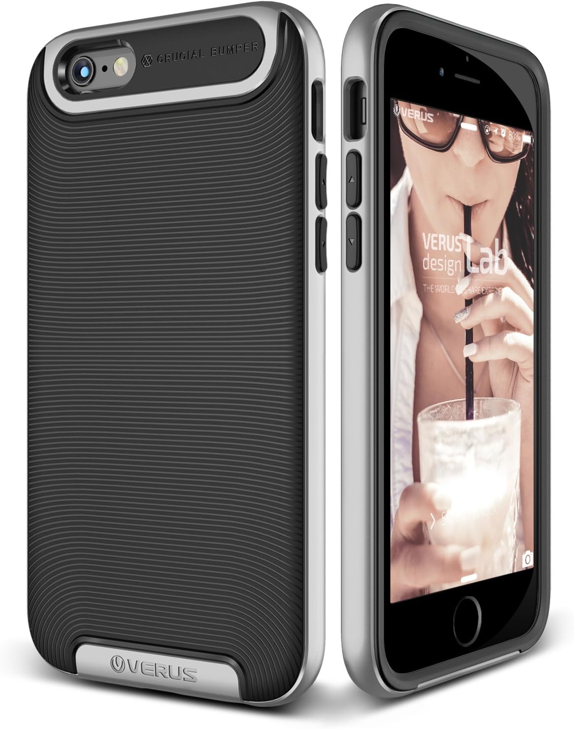 iPhone 6 Plus Case, Verus [Crucial Bumper][Satin Silver] - [Drop Protection][Slim Fit] For Apple iPhone 6 6S Plus 5.5