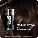 Boldify Hair Fibres 12g Medium Brown - Fuller Looking Thin Hair view 2