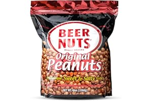 BEER NUTS Original Peanuts - Sweet & Salty Bar Nuts - Gluten Free, Kosher, Low Sodium Peanut Snacks Made In The USA - 46oz Resealable Bag (Pack of 1)