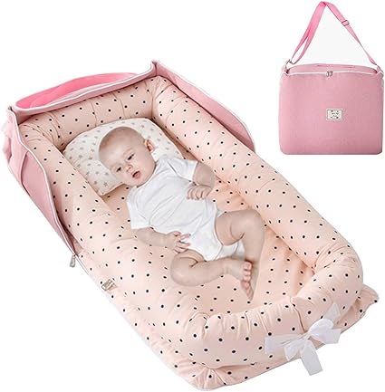 Amazon Seogva ベビーベッド 添い寝ベッド 新生児 ベッドインベッド クッション 折りたたみ コンパクト ピンク水玉 乳幼児用ベッド ベビー マタニティ 通販 Amazon Seogva ベビーベッド 添い寝ベッド 新生児 ベッドインベッド クッション 折りたたみ コンパクト ピンク水玉 乳幼児用ベッド ベビー マタニティ 通販