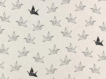 Dekostoff Origami Kranich Natur Meterware Ab 05 M Amazon