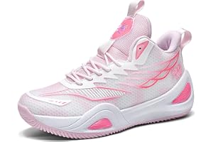 NAIJNUY High Top Boys Basketball Shoes Breathable Non Slip Outdoor Sneakers Comfortable Fashion Athletic Training Sport Shoes