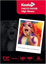Koala Inkjet Photo Paper 7x5 Glossy 100 Sheets 200 GSM for Canon HP Epson