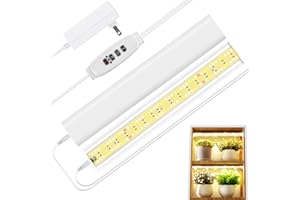 FOXGARDEN® Grow Light Strip for Indoor Plants, Full Spectrum 192 LED Bright Grow Lamp with Auto On/Off Timer 4/8/12H, 10 Dimmable Brightness, 2 Packs