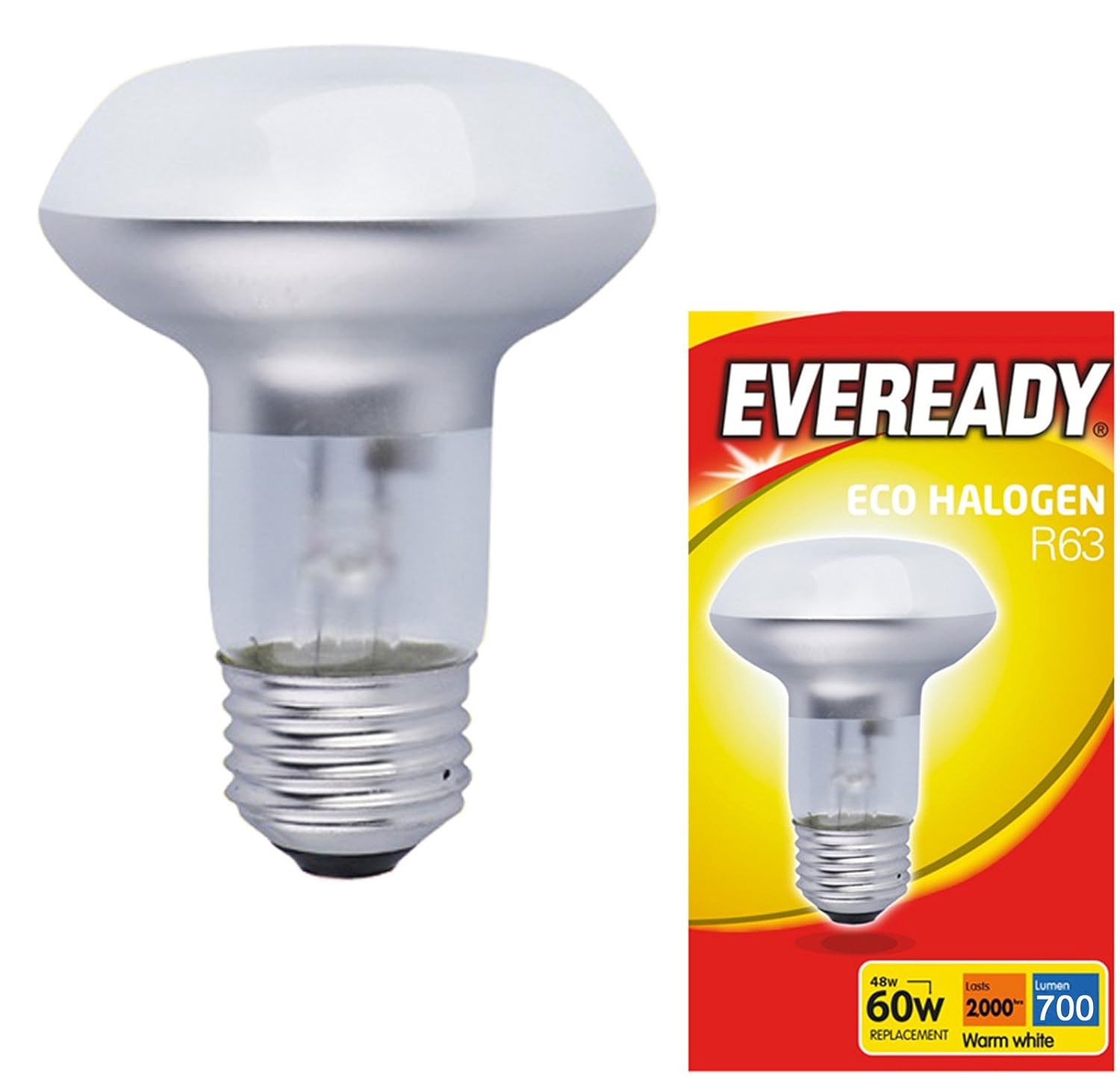 =60W 10x 46W Halogen R63 Dimmable Pearl Reflector Spot Light Lamp ES