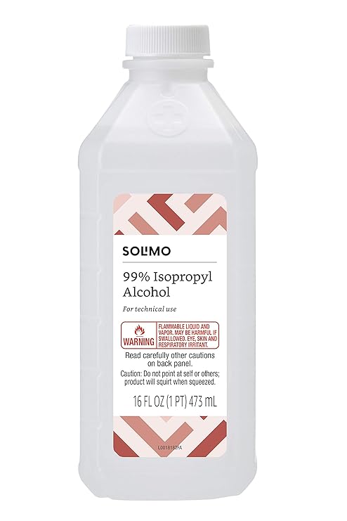 Amazon Brand Solimo 99 Isopropyl Alcohol First Aid Antiseptic For Technical Use 16 Fl Oz Amazon In Health Personal Care