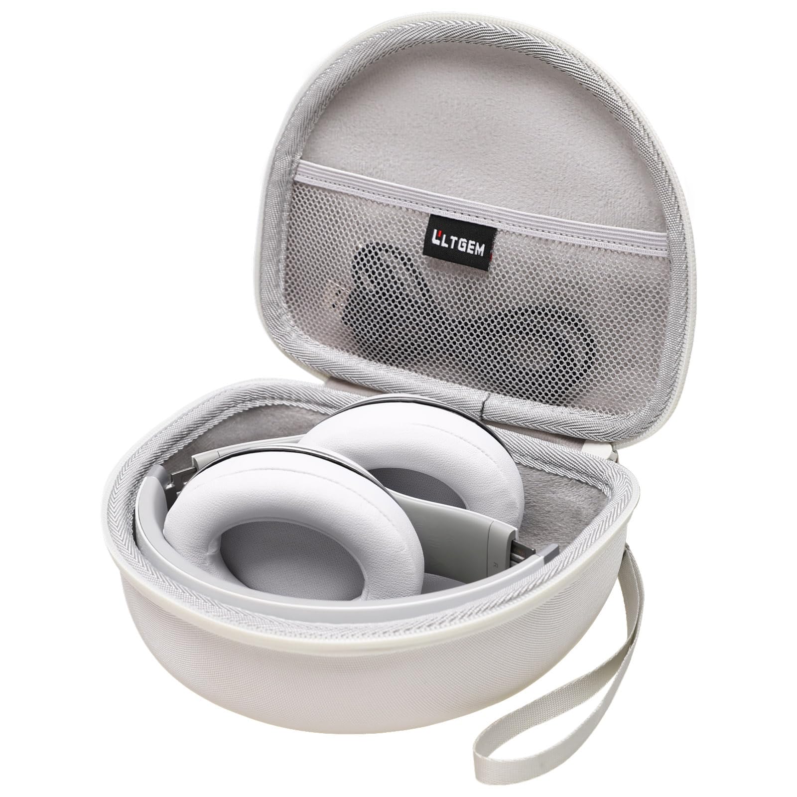 Photo 1 of Headphone Case Compatible with Beats Studio Pro/Beats Solo 4 / Beats Studio 3 / Beats Solo 3 / TOZO HA1 and for TOZO HT2 On-Ear Bluetooth Headphones - White