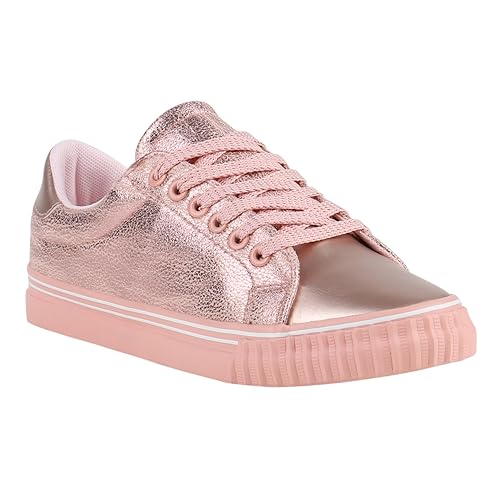 Stiefelparadies Unisex Damen Herren Sneaker Low Übergrößen Flandell