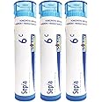 Boiron Sepia 6c Homeopathic Medicine for Bloating and Lower Back Pain During Menstruation - Pack of 3 (240 Pellets)