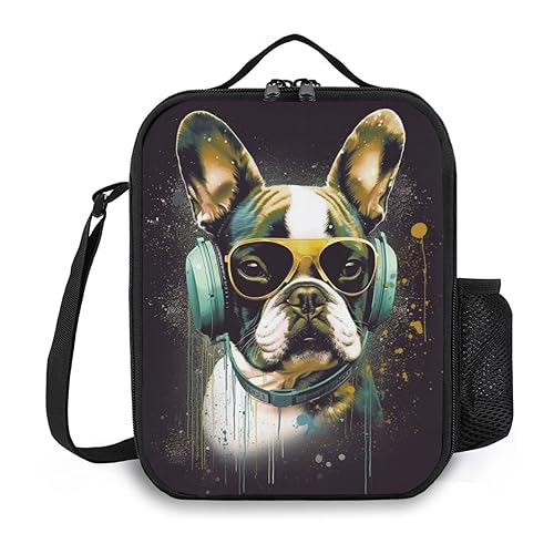 Insulated Lunch Box Dog Lunch Bag for Women & Men Small Leakproof Cooler Food Lunch Containers Reusable Large Capacity Lunch Tote Bags with Shoulder Strap for Work Travel Picnic