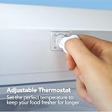 Igenix IG355W Freestanding Under Counter Freezer 88 L 55 cm White view 6