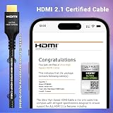 Etseinri HDMI 2.1 Cable 2M Certified 48Gbps 8K 240Hz eARC HDR Braided Cord view 2