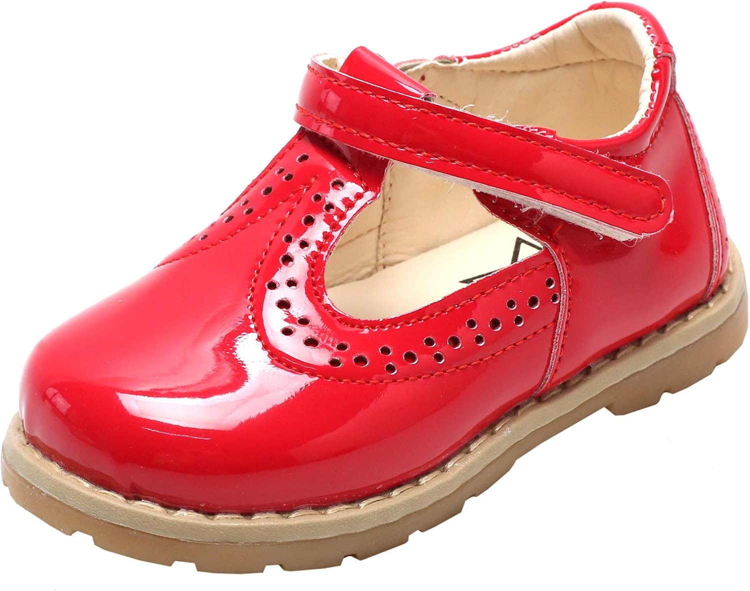 DADAWEN Girl's T-Strap School Uniform Dress Shoe Mary Jane Princess Flat: Shoes