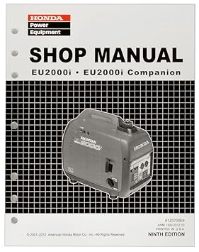 Amazon.com : Honda EU2000 EU2000i Generator Service Repair Shop Manual
