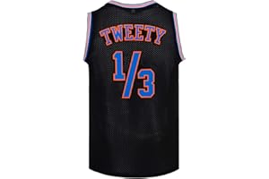 CNALLAR Youth Basketball Jersey 1/3 Tweety Space Movie Jersey 90S Shirts for Kids