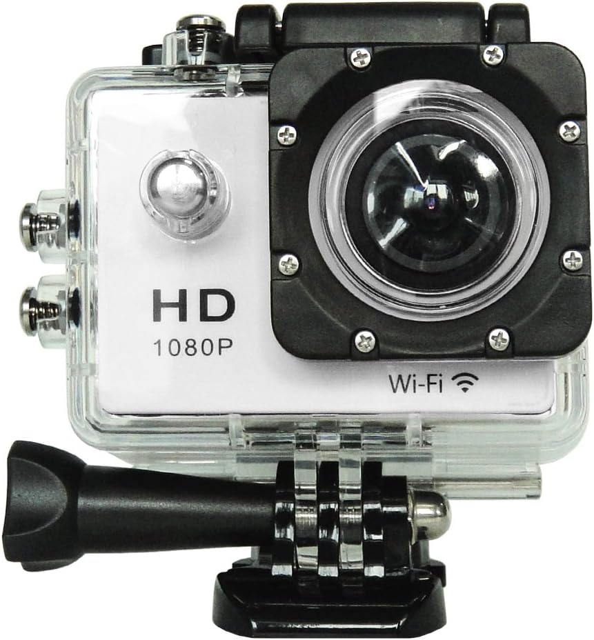 Lionbay® SJ4000 (1080P 1.5 Inch 12MP 170°A+ HD Wide-angle Micro USB 2.0,Micro HDMI) WIFI Action Camera Diving 30M Waterproof Camera Full HD Underwater Sport mini Camera Sport DV (White)