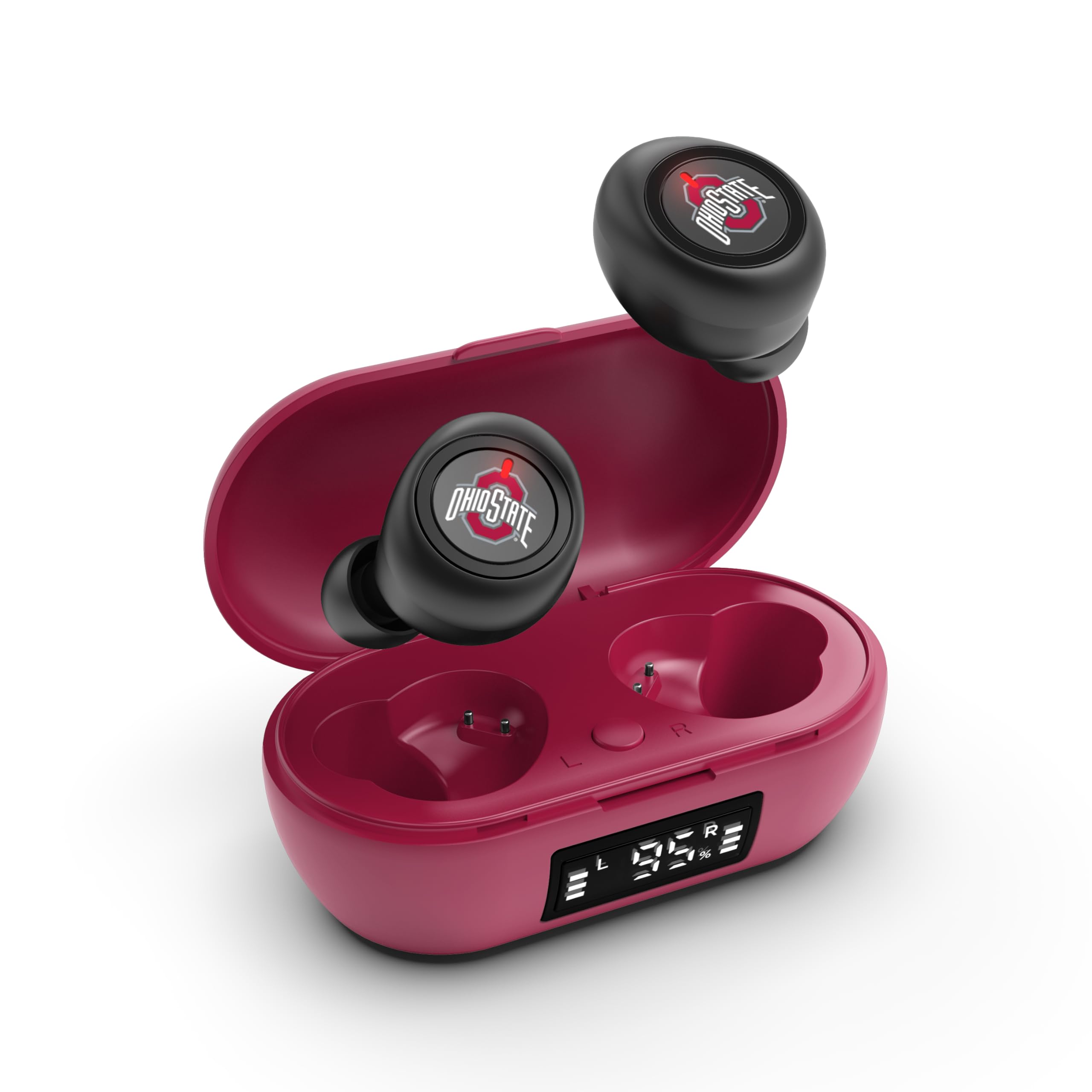 Photo 1 of SOAR Collegiate True Wireless Earbuds v.7, Ohio State Buckeyes