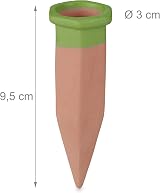 Relaxdays Self-Watering Spikes, 4x Clay Waterer for Indoor & Outdoor Plants view 4