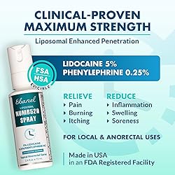Ebanel 10-Pack 5% Lidocaine Spray Pain Relief