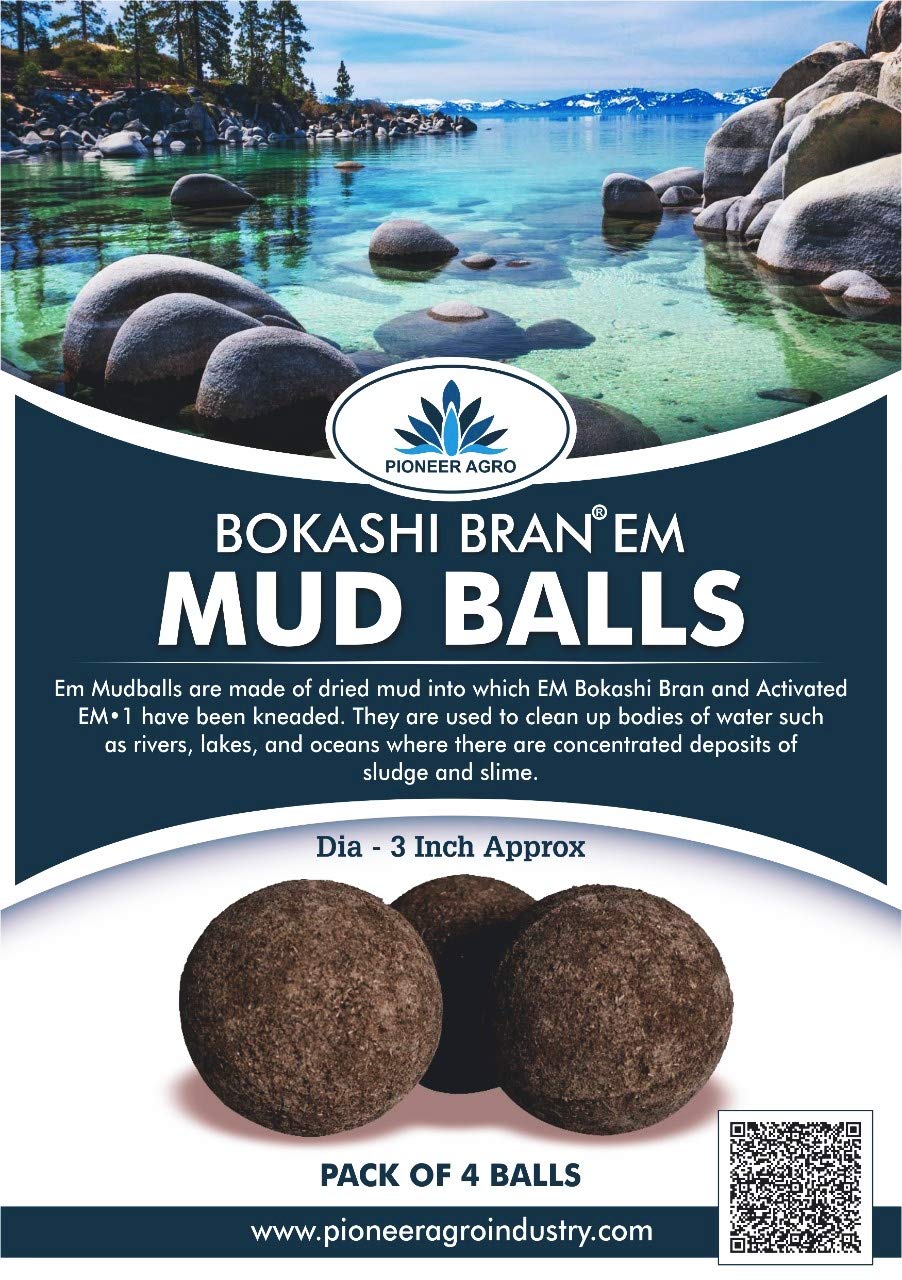 Bokashi Bran EM Mud Balls Pack of 4 Amazon.in Garden & Outdoors