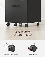 VASAGLE 2-Drawer Filing Cabinet Mobile File Cabinet for Home Office view 7