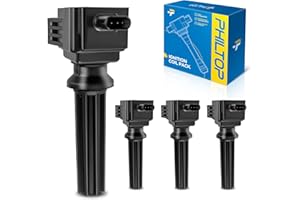 PHILTOP Ignition Coil, UF670 Coil Pack Set of 4, Replacement for Focus, Escape, Fusion, Edge, MKC, Explorer, MKZ, Discovery Sport, XE, Taurus, LR2, XF, Special Service Police Sedan, MKT