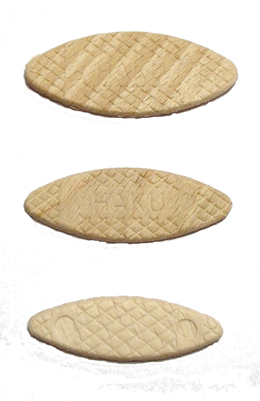 Haku, beech flat dowels also called lamello, assortment, 150 pieces, 50 of each size