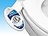Luxe Bidet Neo 110 - Fresh Water Non-Electric Mechanical Bidet Toilet Seat Attachment (blue and white)