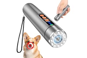 Uiayap Anti Barking Device for Dogs,50FT Range Dog Bark Deterrent Device Indoor$Outdoor, No More Barks,Professional Dog Training Tool,Best Behavior Aid - Barking Silencer(Silver)