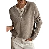 GORGLITTER Women's Button Up V Neck Sweater Cozy Fall Fashion Color Block 2 in 1 Long Sleeve Trendy Pullover Tops