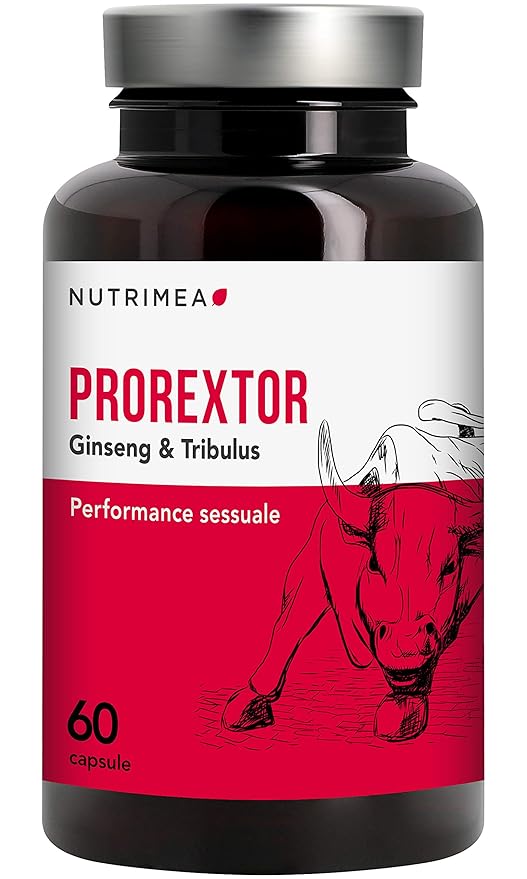 Prorextor Naturale Al 100 Disfunzione Erettile Con Ginseng Arginina Citrullina Tribulus Terrestris Zinco 60 Capsule Di Origine Vegetale