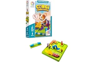 SmartGames - Corgi - Chien Agile - Remue-Méninges - Jeu de Stratégie Multi-Niveaux et Développement de Compétences - Logique 
