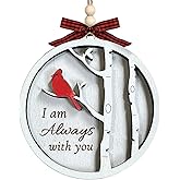 Cardinals Gifts, Red Cardinal Wooden Memorial Ornaments, Sympathy Gifts for Loss of Loved One, Grief Gifts, Bereavement Gift Ideas, Remembrance Memorial Gift for Loss of Mom, Cardinal Christmas Decor