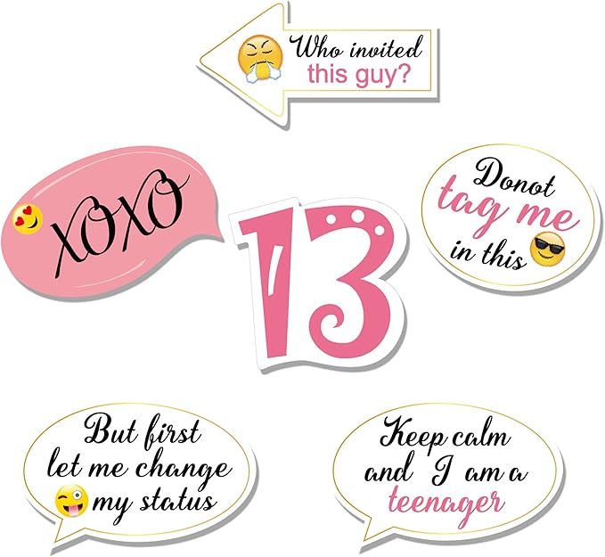 Howaf Rose Or 13eme Anniversaire Accessoires De Cabine Photo Kit De Bricolage 39pcs Noir Et Or 13 Anniversaire Photobooth Pour Fete De 13 Ans Fete Danniversaire Deco Garcons Fille Decorations Et Accessoires Howaf Rose Or 13eme Anniversaire Accessoires De Cabine Photo Kit De Bricolage 39pcs Noir Et Or 13 Anniversaire Photobooth Pour Fete De 13 Ans Fete Danniversaire Deco Garcons Fille Decorations Et Accessoires