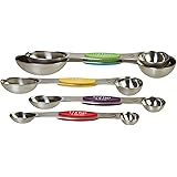 Prepworks by Progressive Snap Fit Measuring Spoons, Stainless Steel - Set of 5