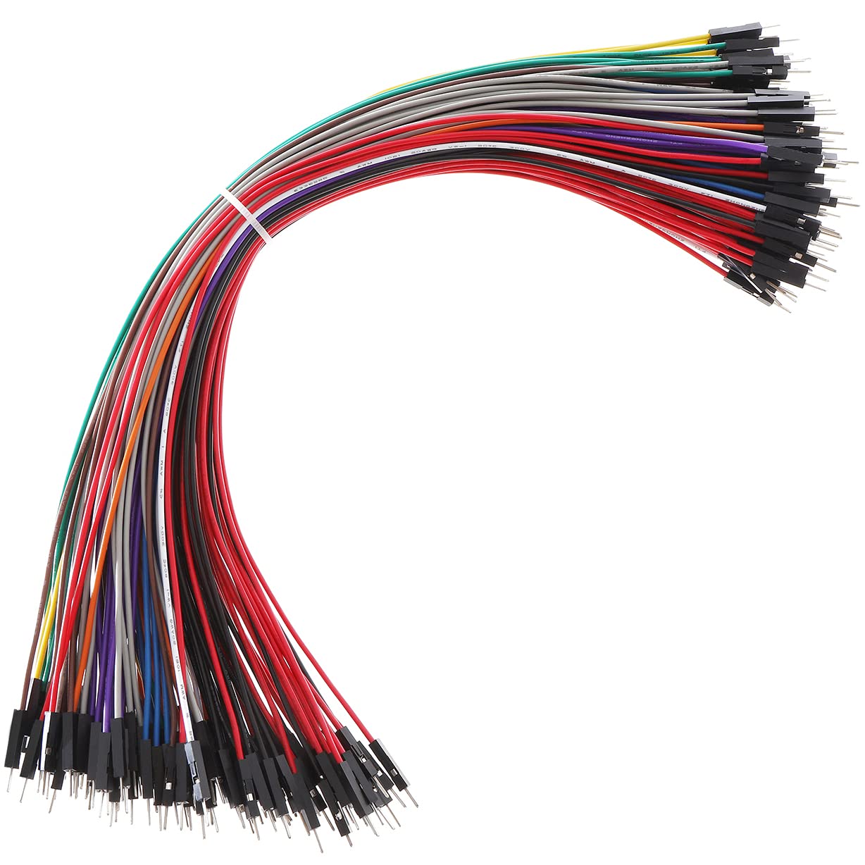Breadboard Jumper Wires 20AWG, Bestlus Exclusives Male to Male Jumper Cable Wires M-M 30CM 10 Colors Pack of 120 Square Head 0.1'' (12'', M/M)