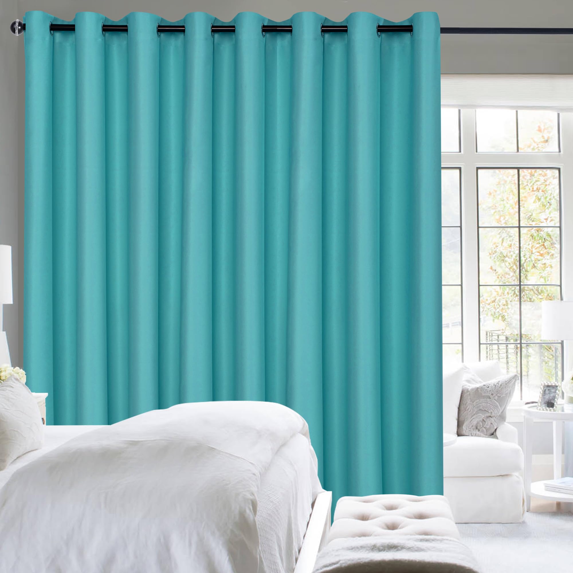 Hiasan Room Divider Blackout Curtains,Extra Wide