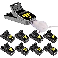 Acomingwin 8 Pack Mouse Traps for Indoor and Outdoor, Resuable Mouse Catcher, Safe and Effective Rat Traps for Family - Small