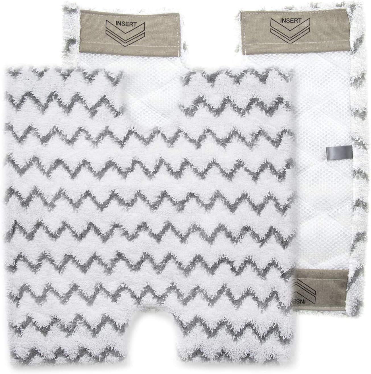 Revin-Sky 2 Pack Replacement Steaming Mop Pads Compatible with Shark Lift-Away & Genius Steam Mop S3973 S3973D S5001 S5002 S5003 S5003D S6001 S6002 S6003