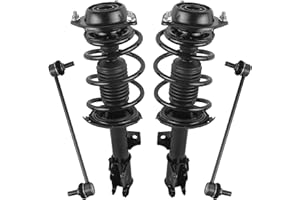 KUIPERAUTO Front Struts w/Coil Spring Assembly Sway Bar Links Compatible for 2011-2016 Hyundai Elantra Struts Suspension Kit - Replace 172709 172708 K750523 (4pcs)