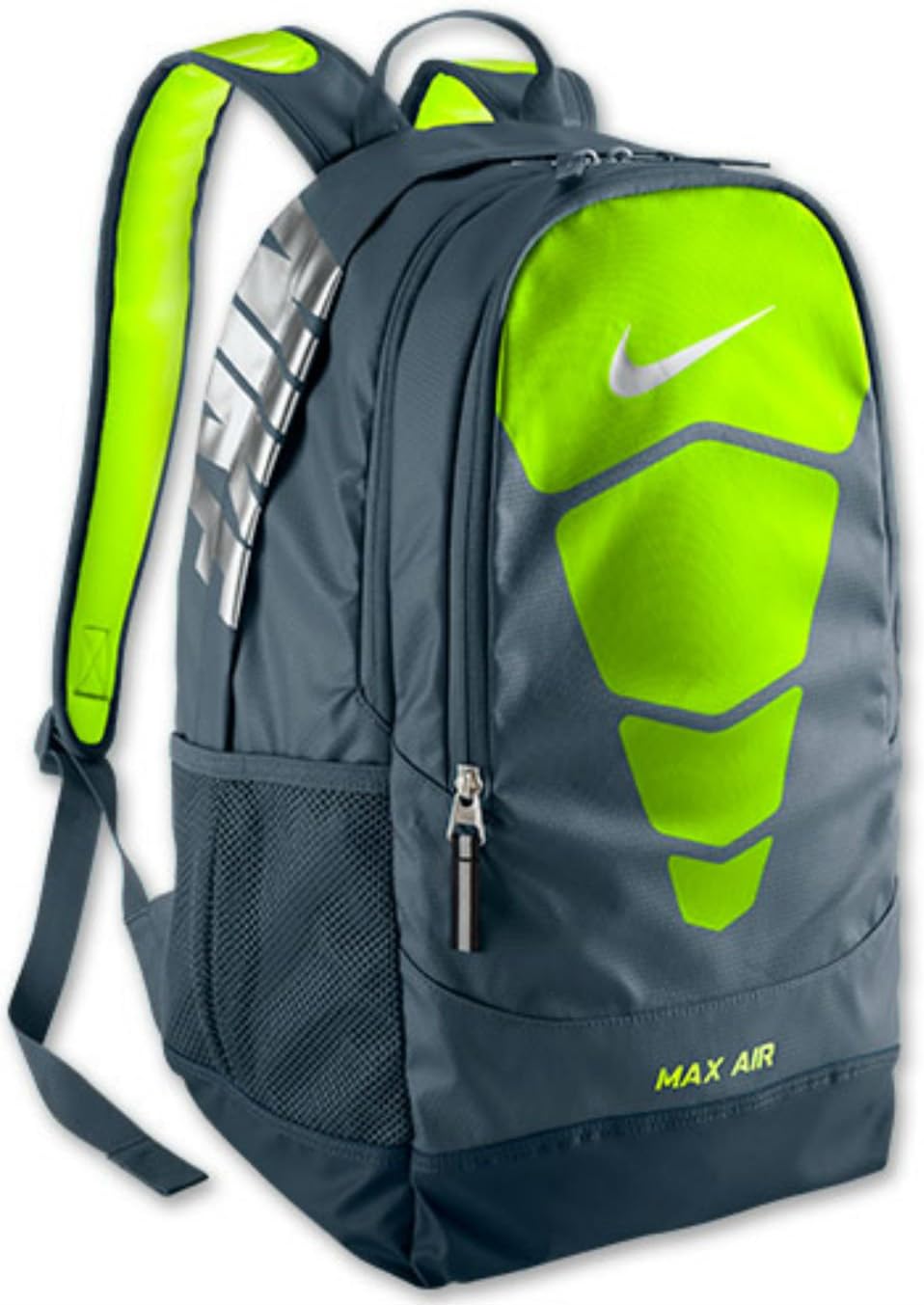 nike max air backpack blue and green