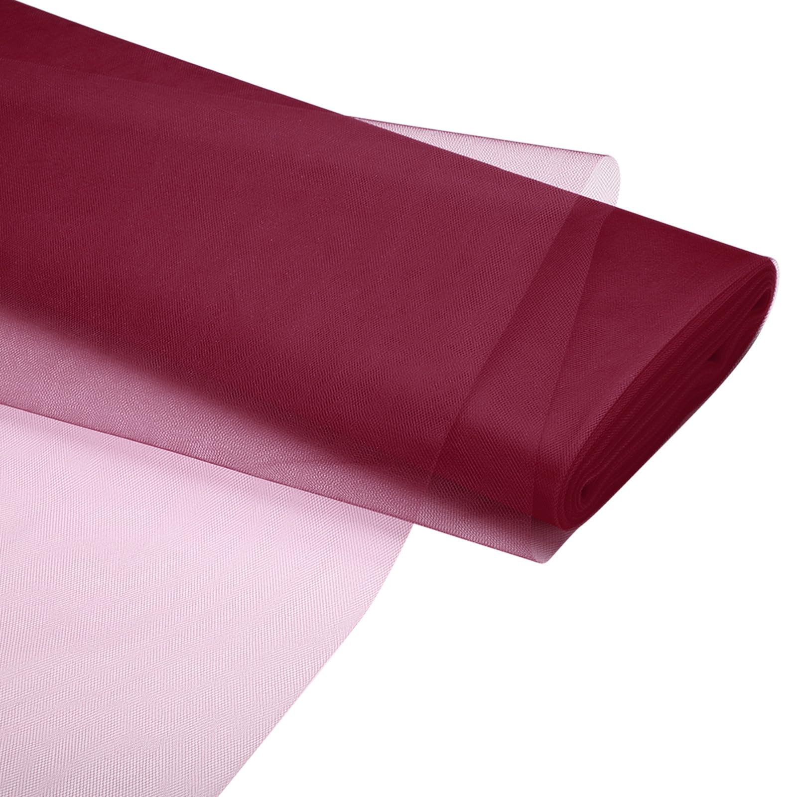 PATIKIL Tulle Fabric Rolls, 54 Inch by 40 Yards Fabric Spool Tulle Ribbon Netting Bolt for DIY Crafts Wedding Party Decorations, Tutu Skirts, Table Skirt, Gift Wrapping, Burgundy