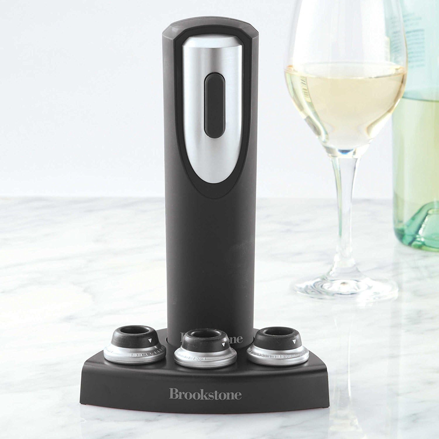 Brookstone Automatic Wine Preserver Bar Tools & Drinkware