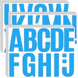 Bemeol 30 Sheets Letter Stickers 4 Inch Self