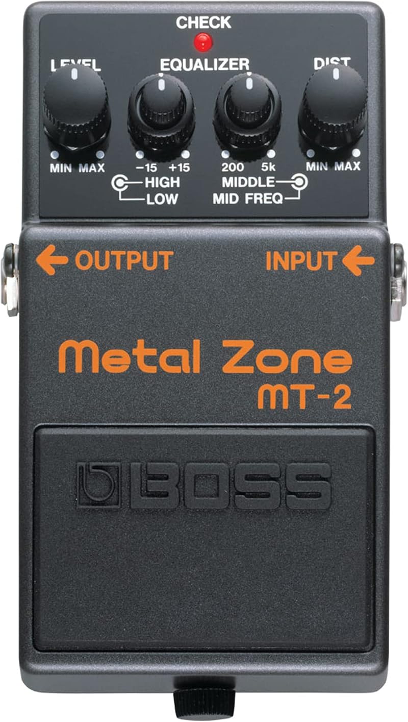 BOSS MT-2 Classic Metal Zone Effects Pedal High-Gain Distortion