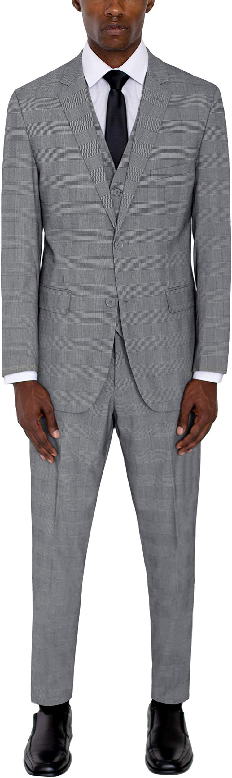 ALAIN DUPETIT Men's Three Piece TR Blend Suit in Many Colors