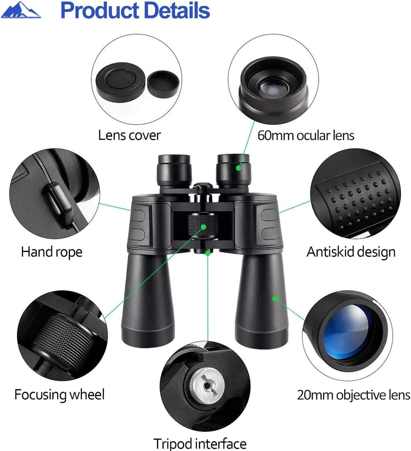 60x90 Binoculars for Adults Waterproof Binoculars for Bird Watching, Professional Binoculars Telescope Gifts Cool Stuff for Men& Women, Travel, Watching Outdoor Sports, Concerts, Sports Events : Camera & Photo